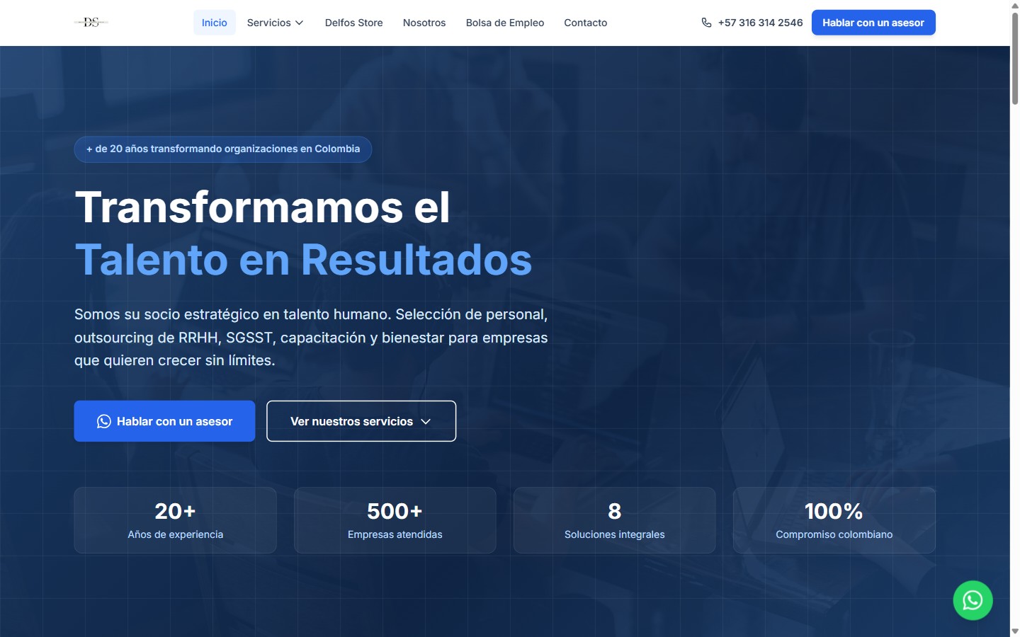 Captura de Delfos Soluciones